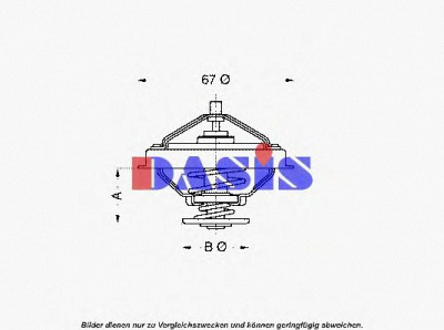 AKS DASIS 751933n -  Термостат, охлаждающая жидкость